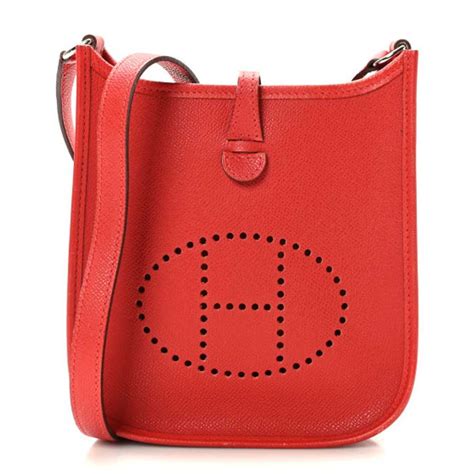 HERMES Epsom Evelyne TPM Vermillion 